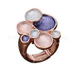 Кольца из цинкового сплава и эмали для женщин&nbsp;FS-WG360EB-04