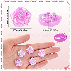 100 шт. непрозрачный АБС-пластик кабошоны&nbsp;KY-SP0001-16C