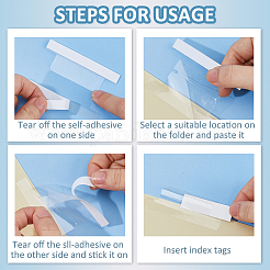 Бумажная пустая карточка для индексных вкладок&nbsp;AJEW-FH0006-18