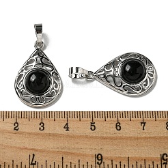 Природные подвески обсидиана&nbsp;G-Q158-05P-24