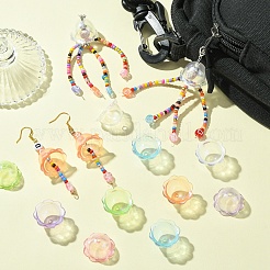 30шт прозрачные акриловые колпачки для бусин&nbsp;MACR-YW0003-10