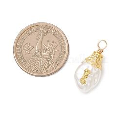 Подвески из АБС-пластика с имитацией жемчуга в виде морских организмов&nbsp;PALLOY-JF04789