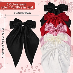 5 шт. 5-х цветные заколки-банты из полиэстера&nbsp;PHAR-SP0001-18B