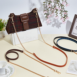 4 шт. 4-х цветные цепочки для кошельков из сплава искусственной кожи&nbsp;FIND-AR0005-99G