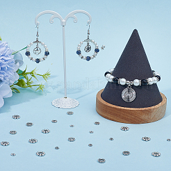 500 шт. 5 стиля тибетских бусин-разделителей в виде маргариток из сплава&nbsp;FIND-SP0002-22A