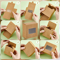 Коробки из крафт-бумаги&nbsp;CON-WH0115-02A-02