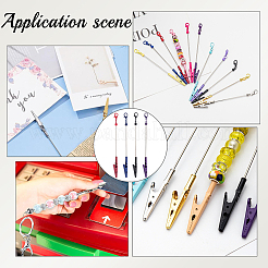 4 шт. 4-цветный сплав браслет инструмент ювелирный помощник бисер зажим-аллигатор&nbsp;AJEW-SP0001-71B