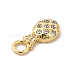 Стойки обшивки латунь микро проложить кубическую прелесть диоксида циркония&nbsp;KK-P230-15G