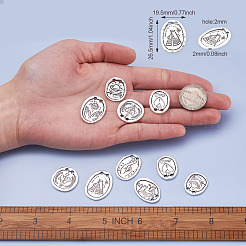 70 шт. 7 соединительных элемента из сплава в тибетском стиле&nbsp;TIBE-FW0001-02