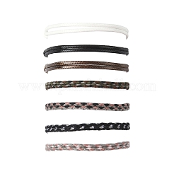 14шт. набор браслетов из хлопкового шнура 7 цветов для мужчин и женщин&nbsp;BJEW-FS00025-04