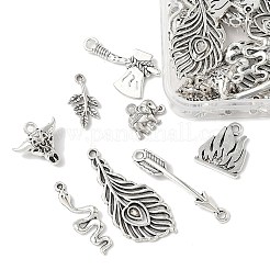 40шт 8 стиля подвески из сплава в тибетском стиле&nbsp;TIBEP-FP0001-17