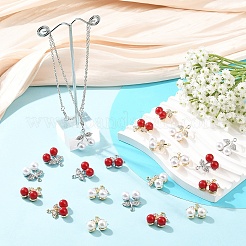 40шт 4 цвета подвески из сплава со стразами&nbsp;FIND-YW0017-92