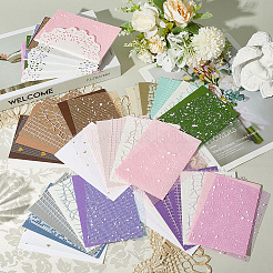 10 комплект из 5-х цветных пригласительных открыток&nbsp;DIY-SP0004-48