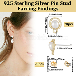 20 шт. Сплав серьги-гвоздики&nbsp;FIND-BBC0004-35