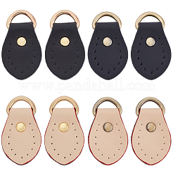 8 шт. 4-х цветные головки молний из коровьей кожи&nbsp;PURS-CL0001-01C