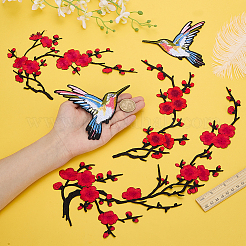 5 шт. 4 стиля полиэстеровой ткани для вышивки&nbsp;PATC-ME0001-07