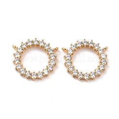 Латунные микро проложить кубического циркония подвески&nbsp;ZIRC-P092-025G-RS