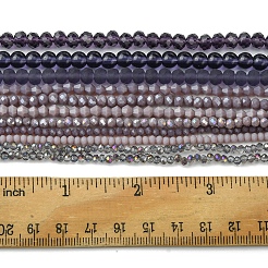 Стеклянные бусины с гальваническим покрытием &nbsp;EGLA-FS0001-42F