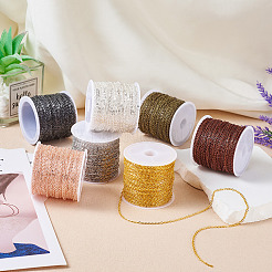 Железные плоские кабельные цепи с латунным покрытием&nbsp;CH-TAC0007-02AB