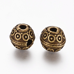 Сплавочные овальные бусины тибетского стиля &nbsp;TIBEB-G013-07AB-NF