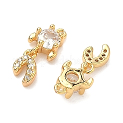 Латунные микро проложить кубического циркония подвески&nbsp;KK-A281-15G
