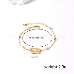 Браслеты из латунных овальных звеньев&nbsp;XB4113-1