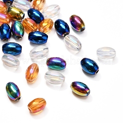 8 нить 4 цвета гальванических стеклянных бусин&nbsp;EGLA-YW0001-37