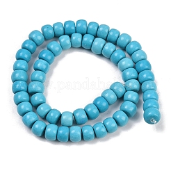 Синтетических нитей бирюзовые бусы&nbsp;G-S397-C01-8x8
