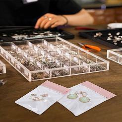 8 шт. 4 стиля самозапечатывающийся мешочек для хранения ювелирных изделий из ЭВА&nbsp;ABAG-LP0001-13