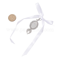 Овальный сплав свадебный букет подвесные украшения&nbsp;HJEW-JM02794