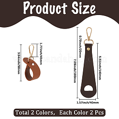 4 шт. 2-х цветные зажимы для шляп из искусственной кожи&nbsp;FIND-GF0008-14D