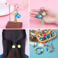 80шт 8 цвета непрозрачных бусин из смолы&nbsp;RESI-CW0001-06B