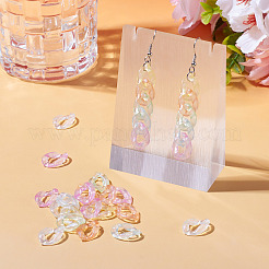 400 шт. светящихся радужных переливающихся прозрачных акриловых соединительных колец&nbsp;OACR-TA0002-80