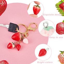 32шт 4 стиля непрозрачные подвески из смолы&nbsp;RESI-OC0001-45