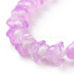 Прозрачные стеклянные бусины&nbsp;LAMP-H061-01C-03