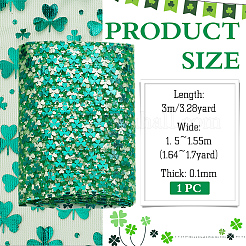 Полиэстеровые сетчатые ткани ко дню святого патрика&nbsp;DIY-WH0622-230A