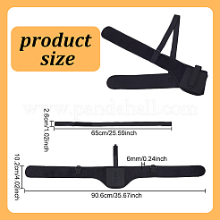 Кобура для пистолета из синтетического каучука и полиэстера на плечо и подмышку&nbsp;AJEW-WH0596-090A