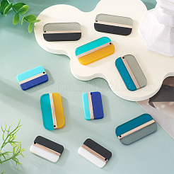 10шт 5 цвета подвески из смолы и дерева&nbsp;RESI-TA0004-51