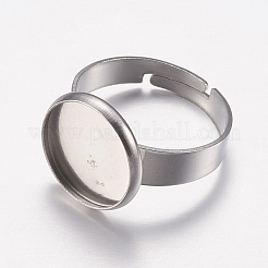 Не тускнеющие регулируемые кольца для пальцев из нержавеющей стали 304&nbsp;X-STAS-F149-18P-B