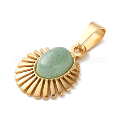 Естественный зеленый авантюрин подвески&nbsp;STAS-C120-15G-08