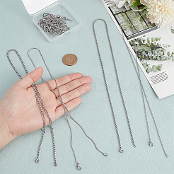 8 шт. 4 стиля цепочек из нержавеющей стали 201 и 304&nbsp;NJEW-NB0001-19