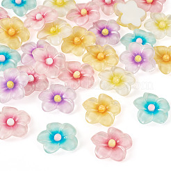 30шт 6 цвета прозрачные кабошоны из смолы&nbsp;RESI-TA0004-45