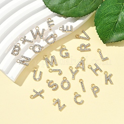 26 шт. 26 стиля подвески из золотистого сплава со стразами&nbsp;FIND-FS0003-26