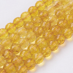 Природных кристаллов кварца бисер нитей&nbsp;G-G099-F6mm-19