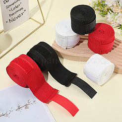 6 шт. 3-х цветные хлопковые бинты для бокса&nbsp;AJEW-CN0004-44
