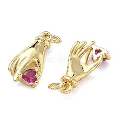 Латунные микро проложить кубического циркония подвески&nbsp;KK-F930-17G