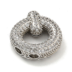 Платина никелированная микро проложить кубического циркония подвески&nbsp;KK-L073-001P-Q