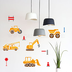 1 набор трафаретов для рисования и рисования инженерных транспортных средств&nbsp;DIY-MA0001-31