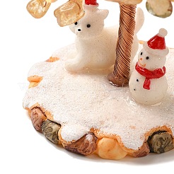 Рождественские украшения из натурального желтого кварца&nbsp;DJEW-K028-01D