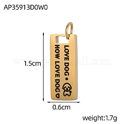 Подвески из нержавеющей стали 304 с эмалью&nbsp;STAS-OY005-93G